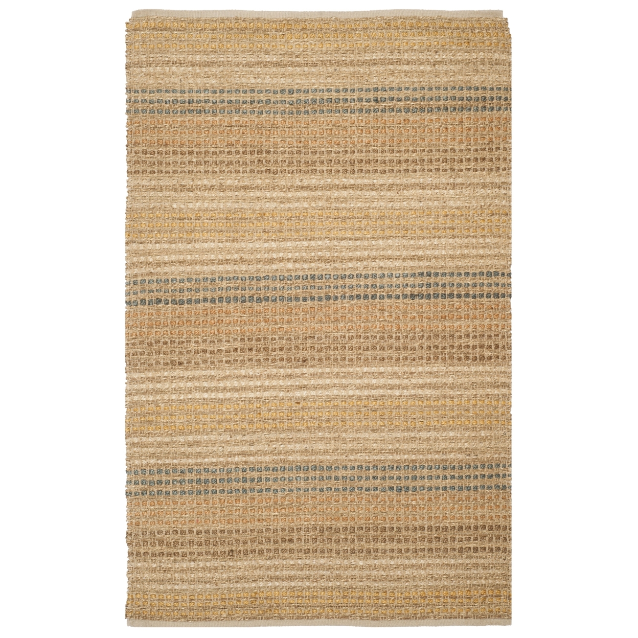 SAFAVIEH Organic Collection ORG411A Hand-knotted Multi Rug - 4' X 6'