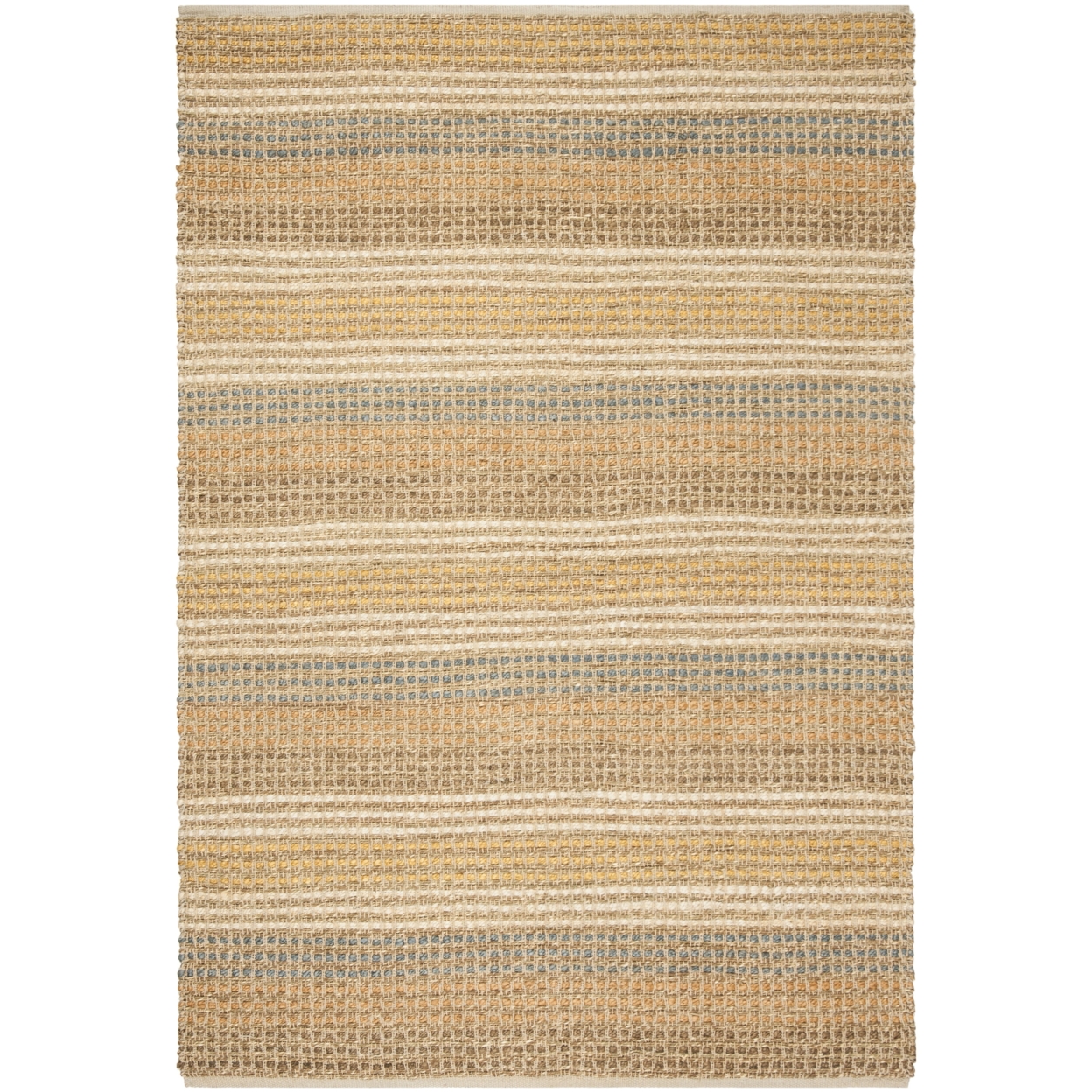 SAFAVIEH Organic Collection ORG411A Hand-knotted Multi Rug - 5' X 7' 6