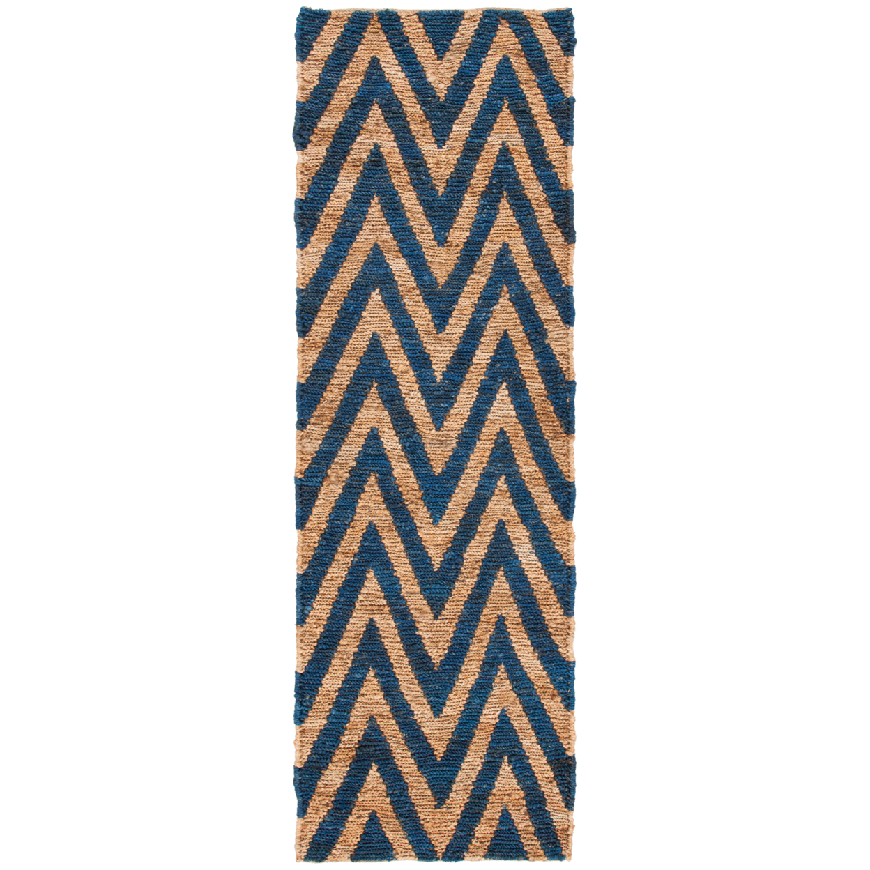 SAFAVIEH Organic ORG515B Hand-knotted Blue / Natural Rug - 8' X 10'