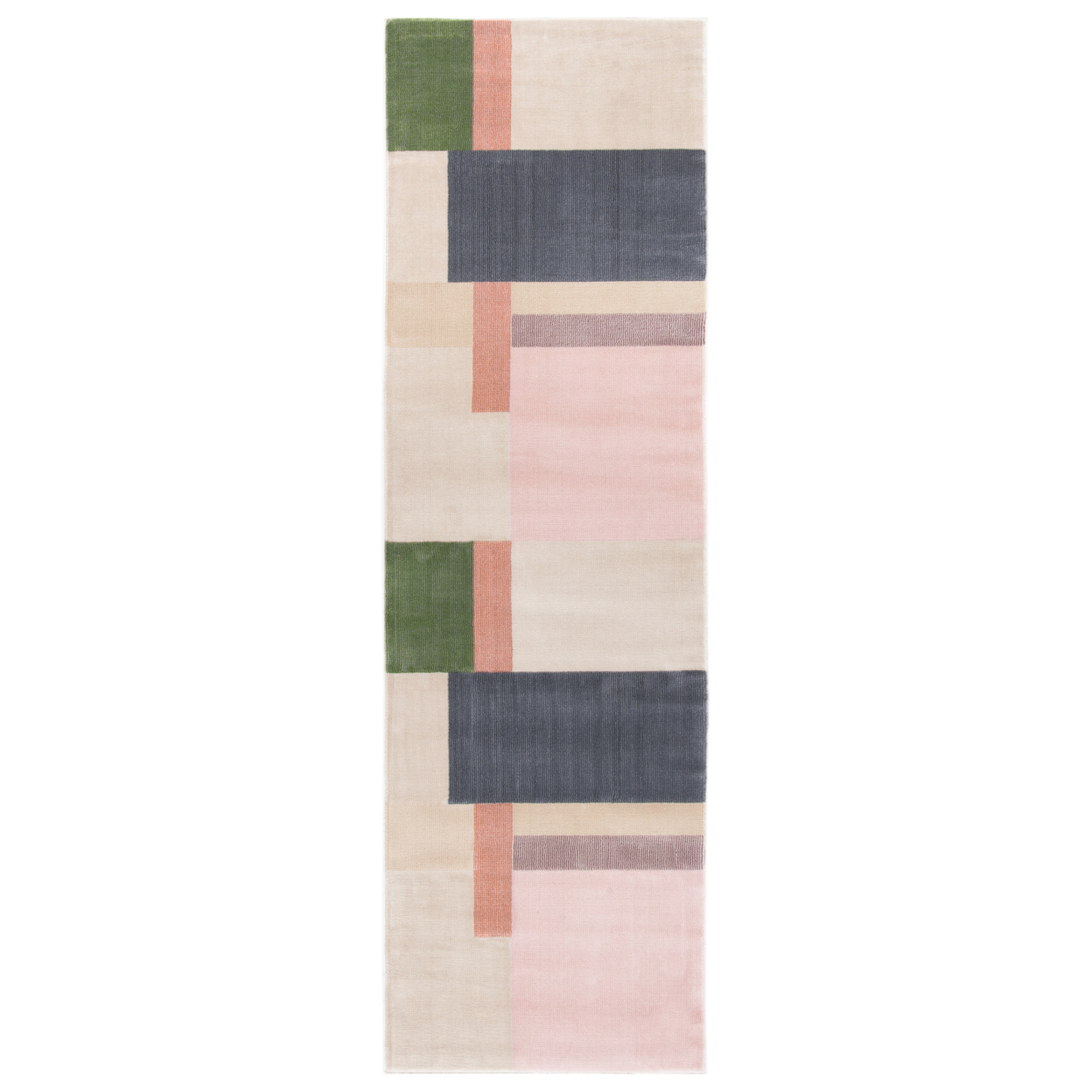 SAFAVIEH Orwell Collection ORW300A Ivory / Charcoal Rug - 2' 2 X 13'