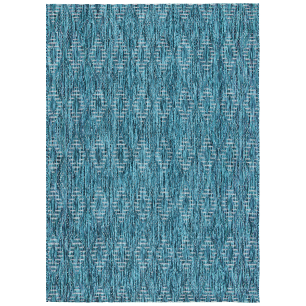 SAFAVIEH Outdoor CY8522-37222 Courtyard Turquoise / Blue Rug - 6' 7 X 9' 6