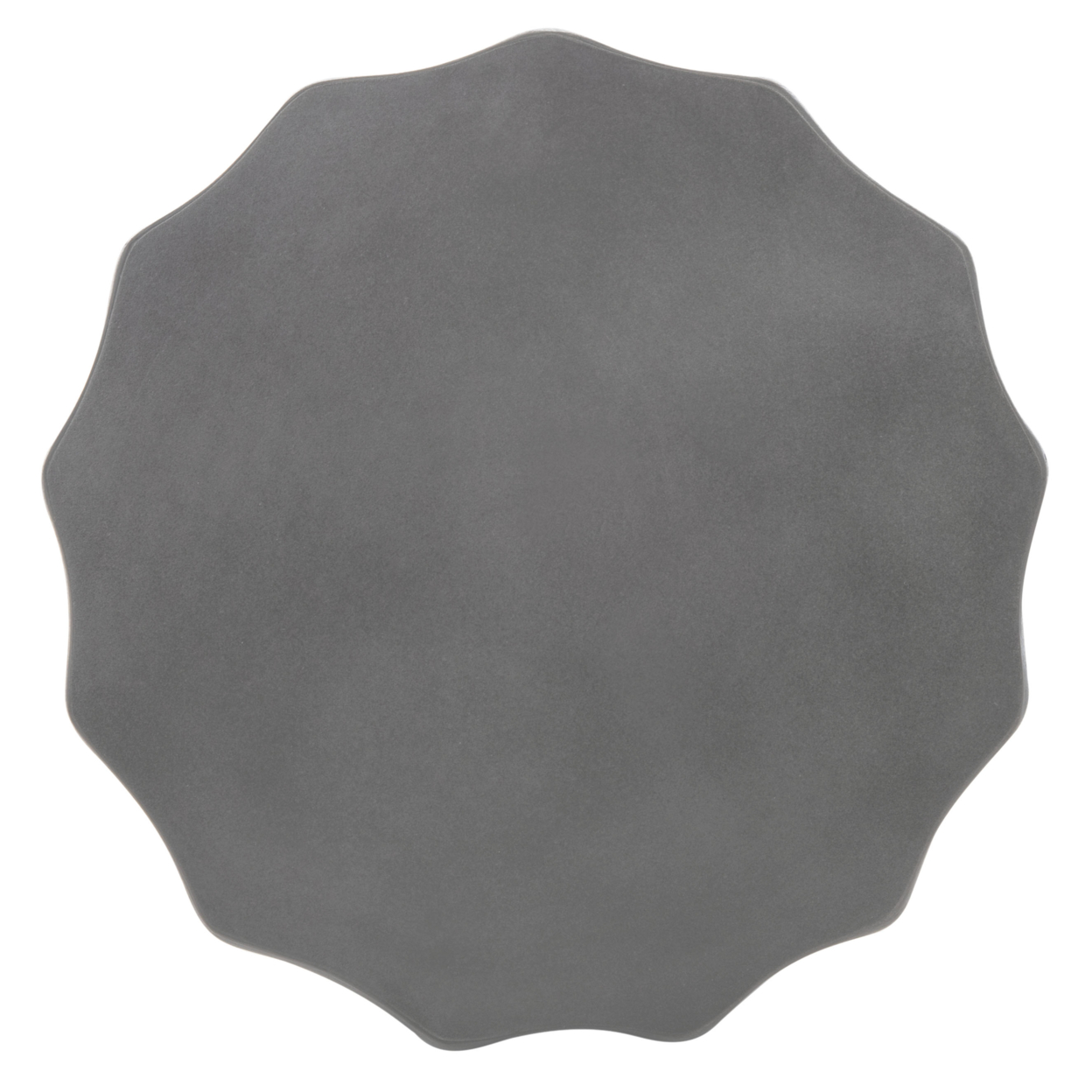 SAFAVIEH Outdoor Collection Jaslyn Concrete Accent Stool Dark Grey