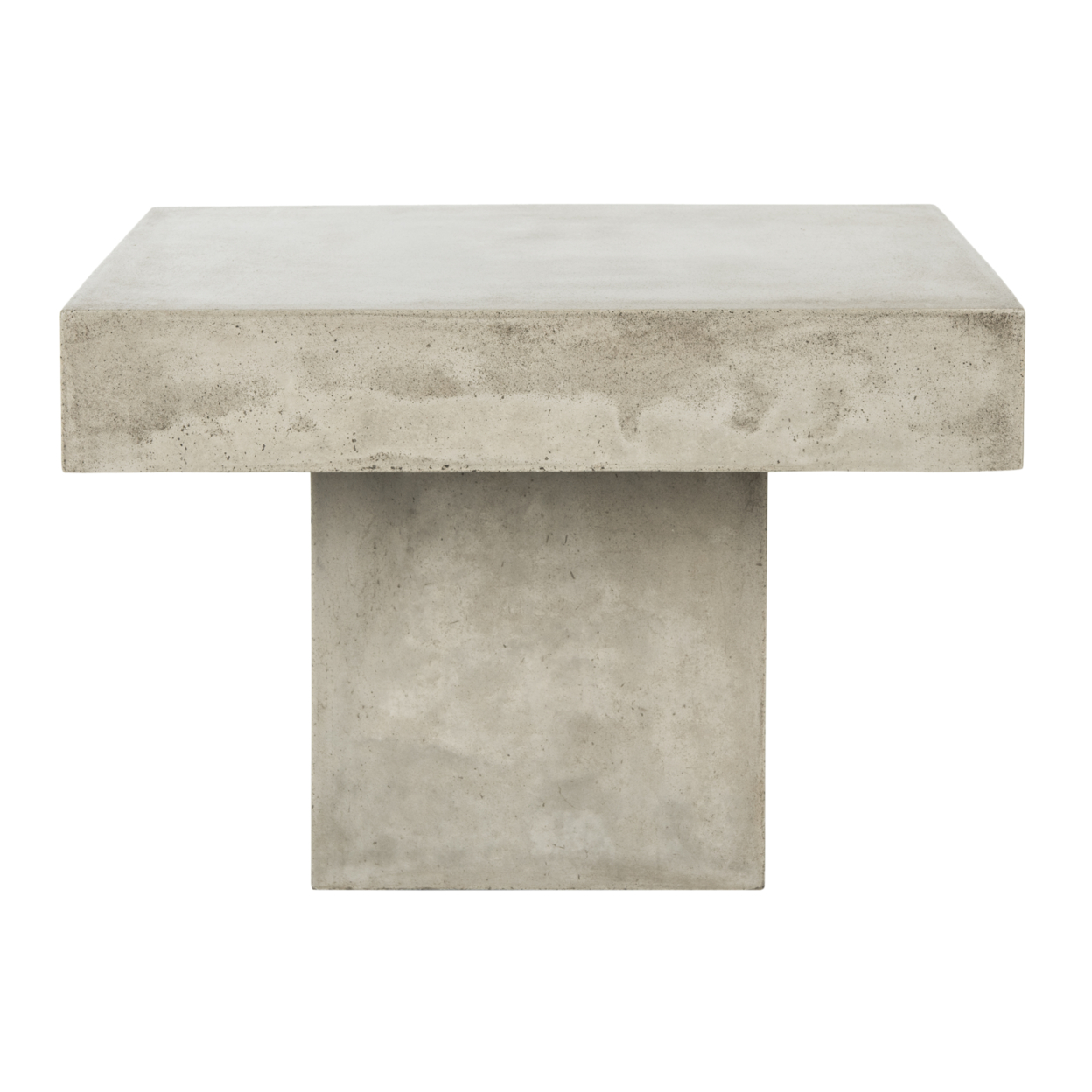 SAFAVIEH Outdoor Collection Tallen Concrete Coffee Table Dark Grey