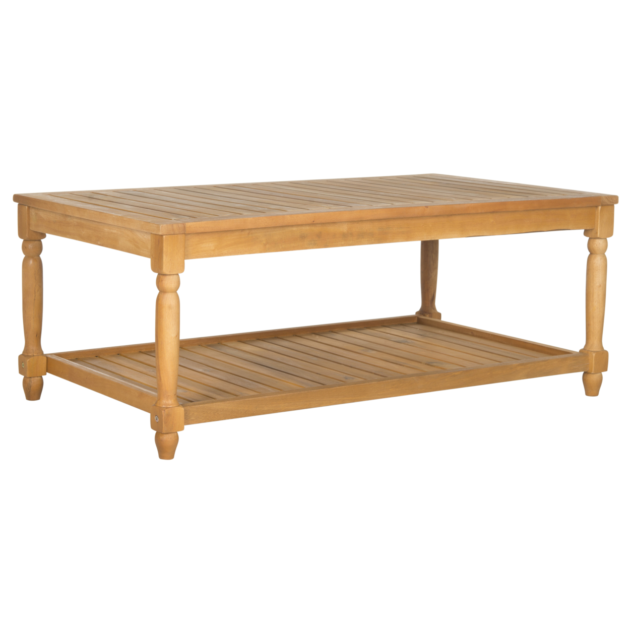 SAFAVIEH Outdoor Collection Oakley Coffee Table Natural