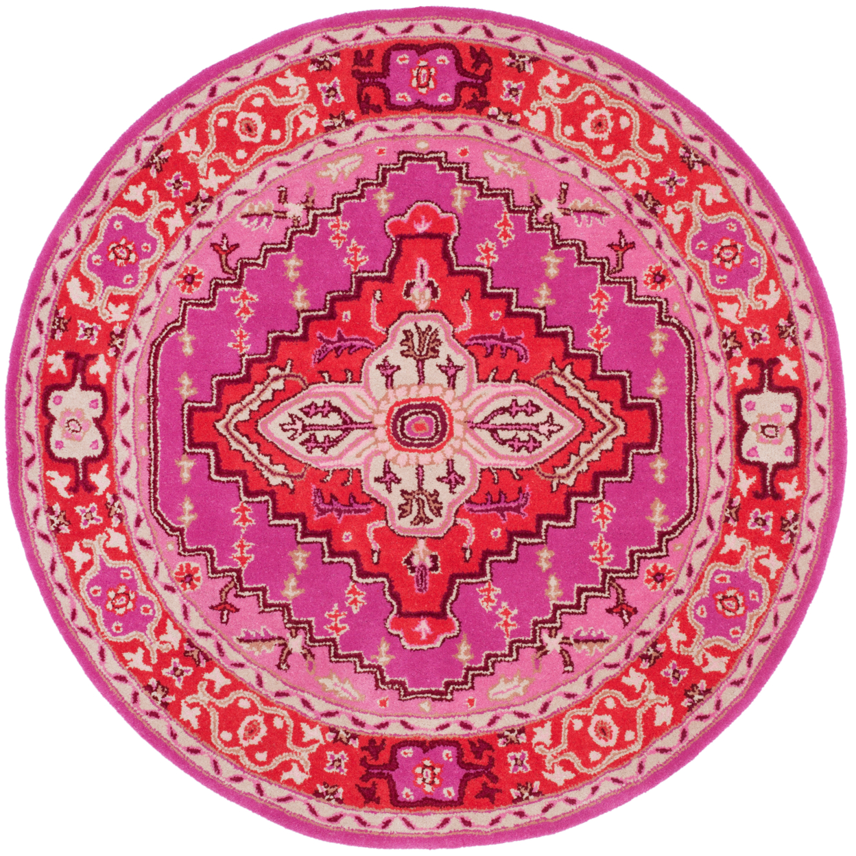 SAFAVIEH BLG545B Bellagio Red / Pink - 3' Round