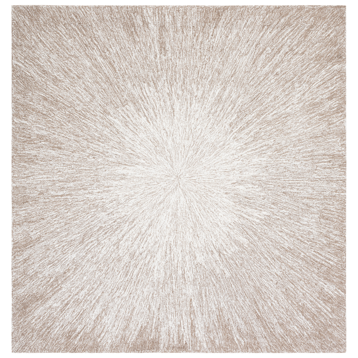 SAFAVIEH Micro-Loop Collection MLP676E Handmade Taupe Rug - 5' Square
