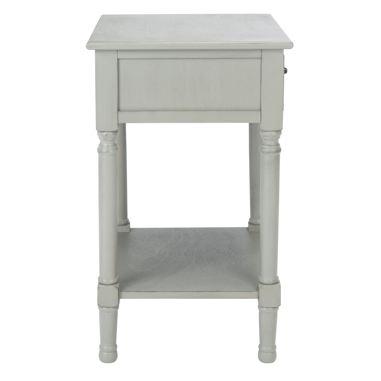 SAFAVIEH Ryder 1-Drawer Accent Table Distressed / Grey