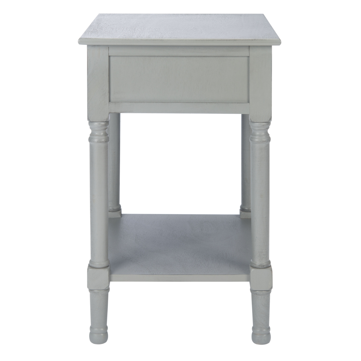 SAFAVIEH Tate 1-Drawer Accent Table Distressed / Grey