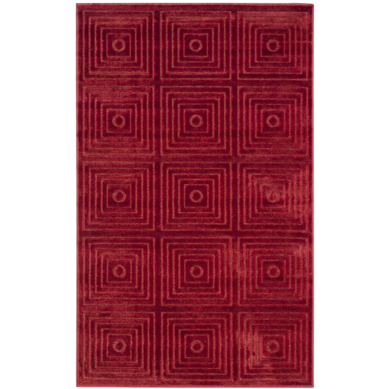 SAFAVIEH Paradise Collection PAR161-1220 Red / Red Rug - 2' 7 X 4'