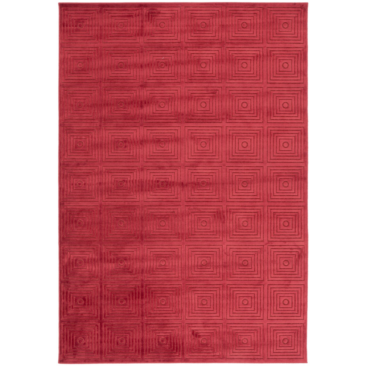 SAFAVIEH Paradise Collection PAR161-1220 Red / Red Rug - 5' 3 X 7' 6