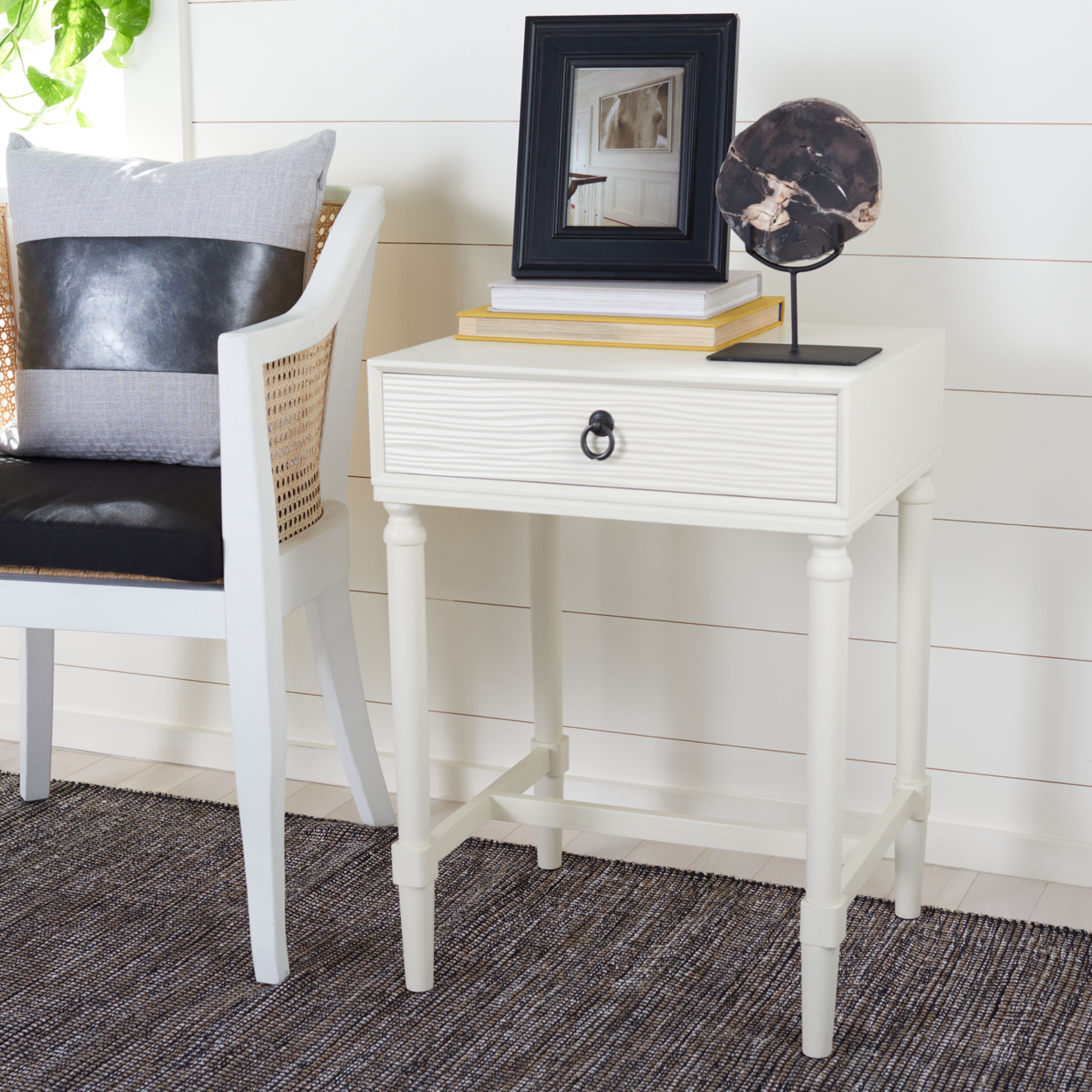 SAFAVIEH Mabel 1-Drawer Accent Table White