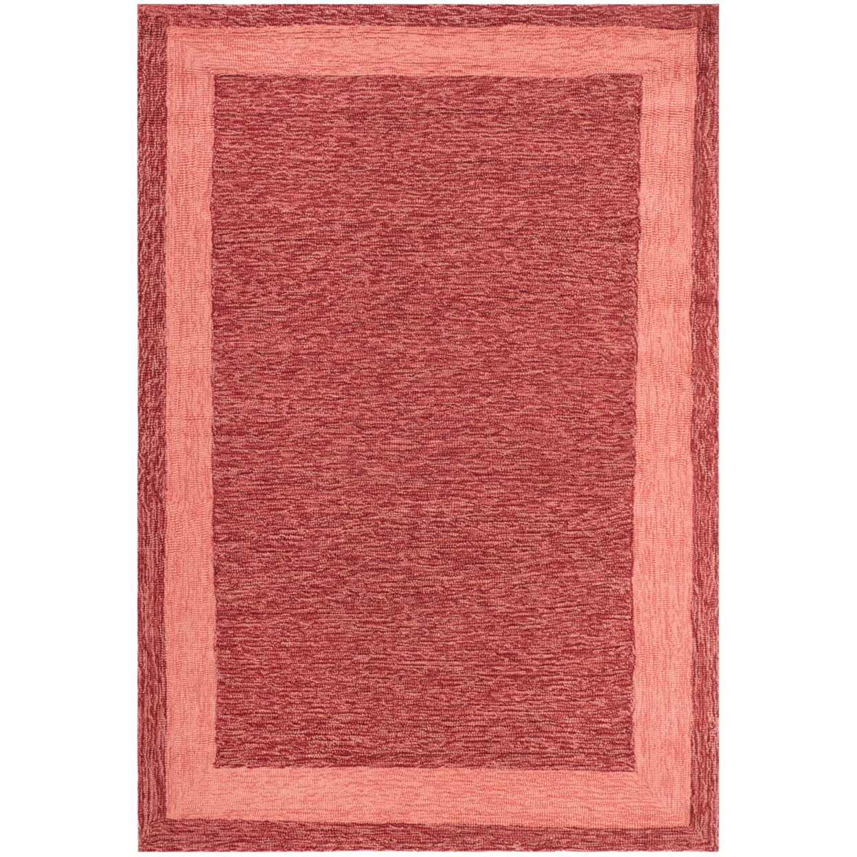 SAFAVIEH Easy Care EZC427D Hand-hooked Red Rug - 4' X 6'