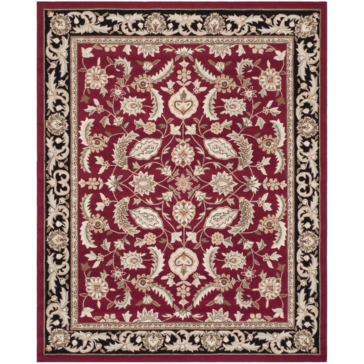 SAFAVIEH Easy Care EZC454A Hand-hooked Red Rug - 9' X 12'