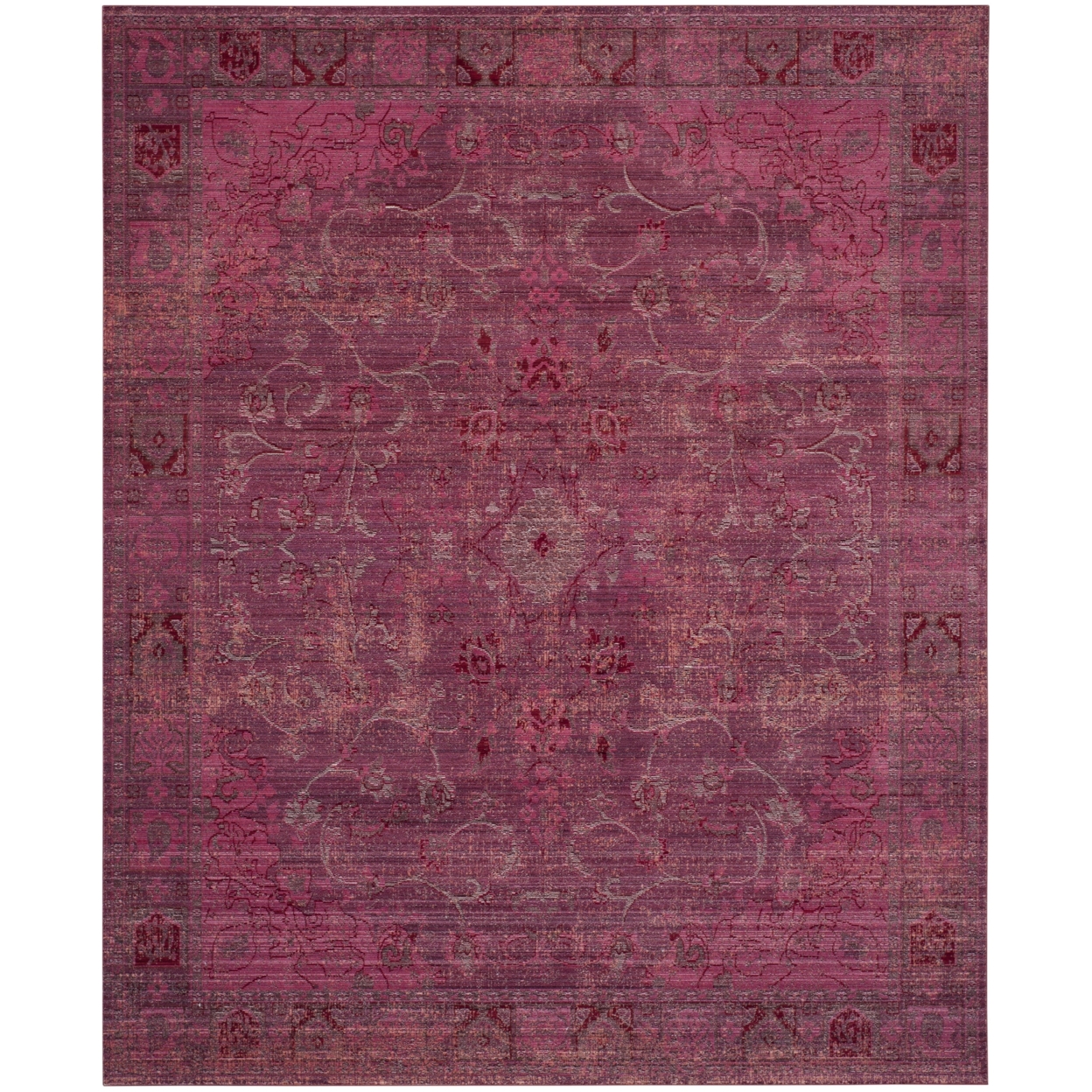 SAFAVIEH Valencia Collection VAL103R Red / Red Rug - 9' X 12'
