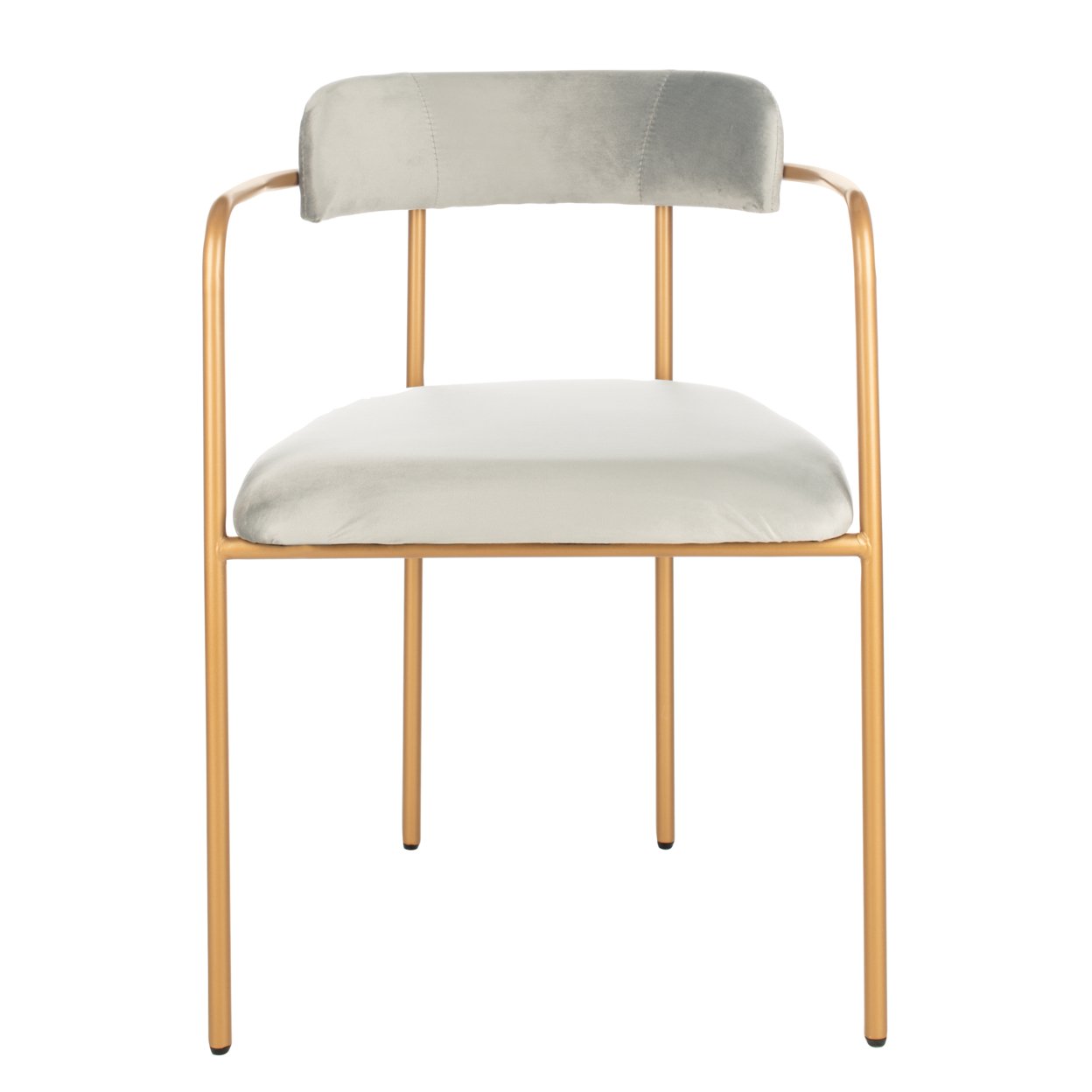 SAFAVIEH Camille Side Chair Grey / Gold