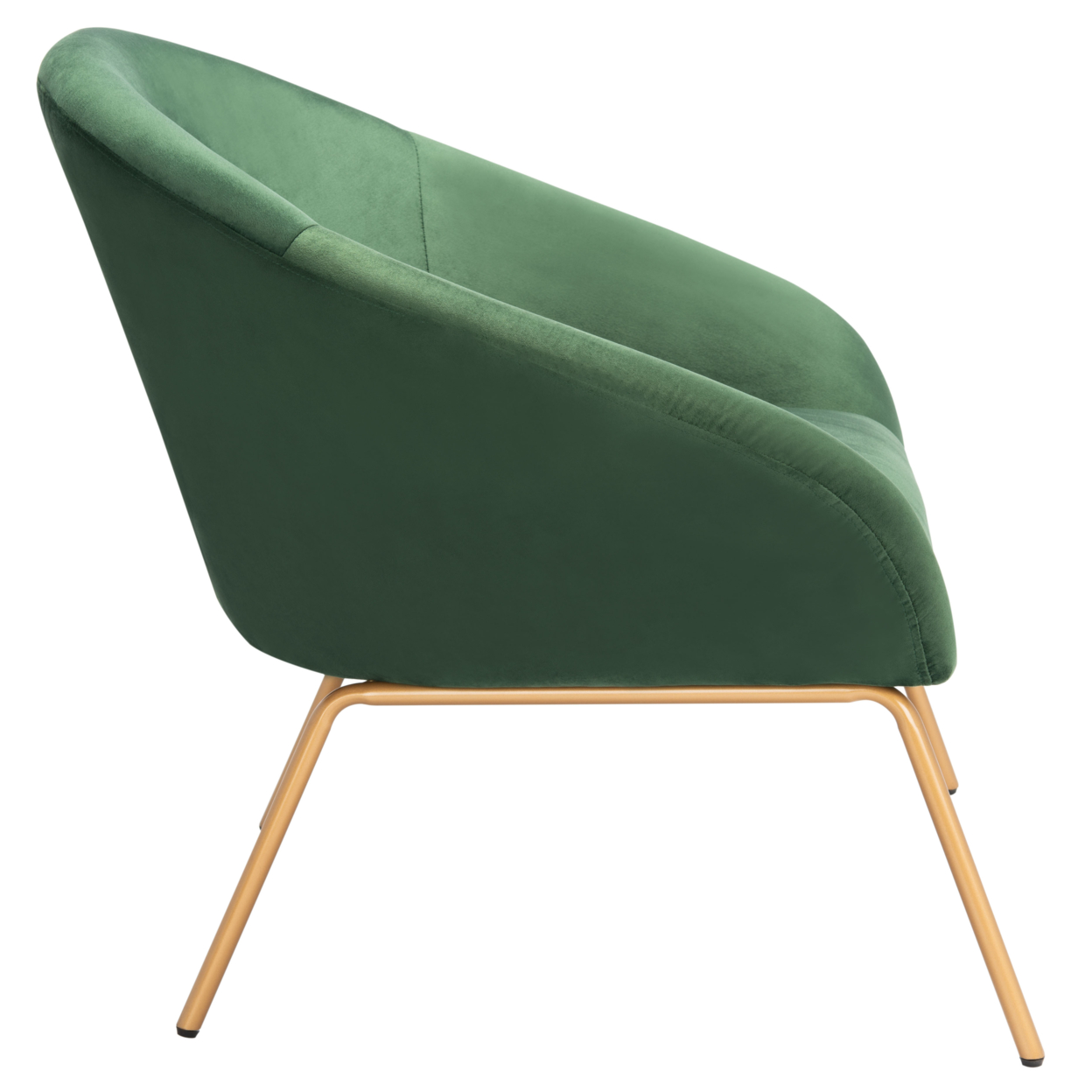 SAFAVIEH Mandi Velvet Accent Chair Malachite Green /Gold