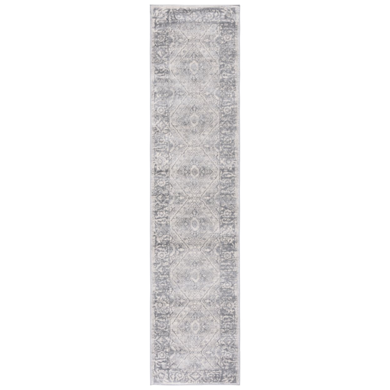 SAFAVIEH Brentwood Collection BNT800F Grey / Ivory Rug - 9' X 12'