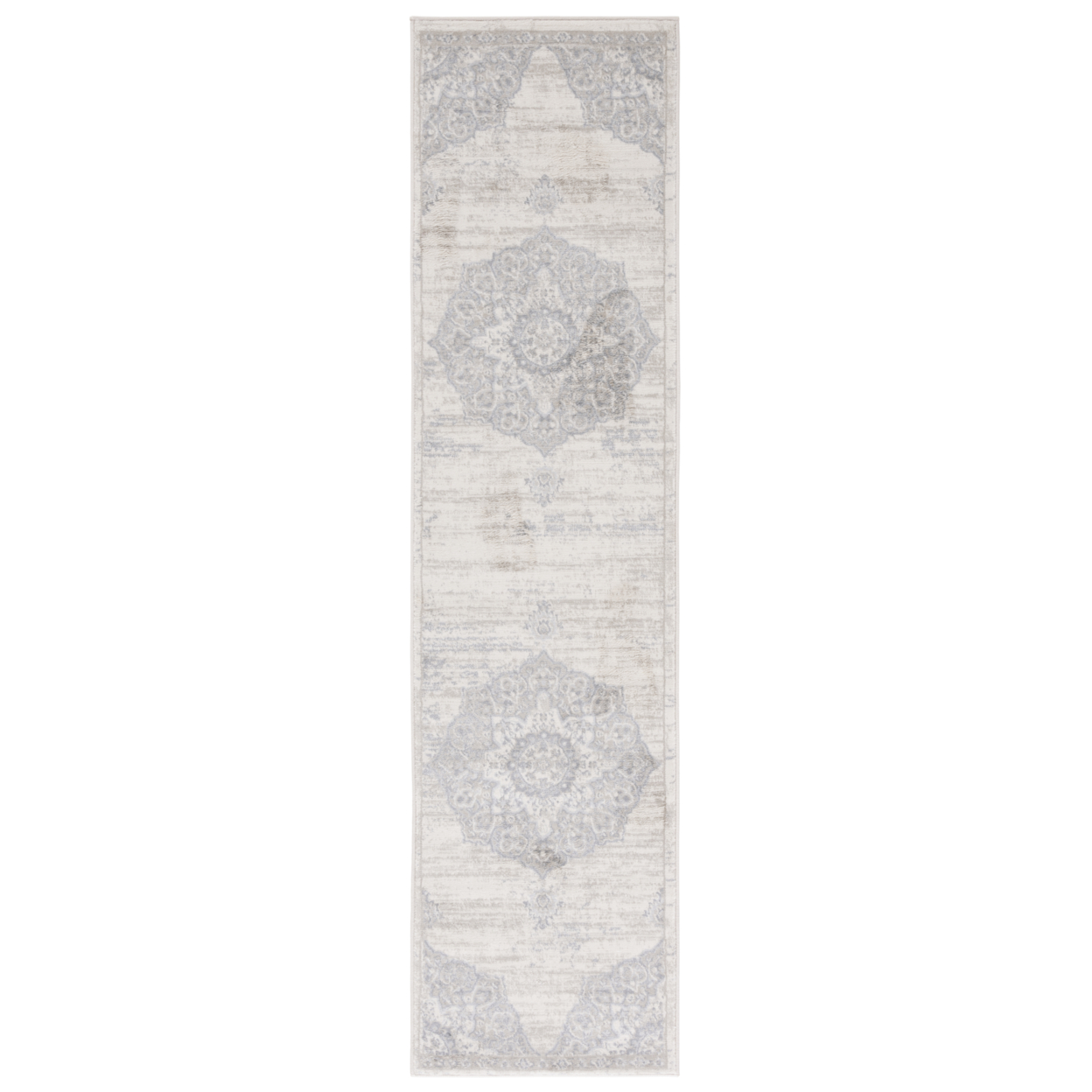 SAFAVIEH Brentwood Collection BNT802B Ivory / Beige Rug - 2' X 8'