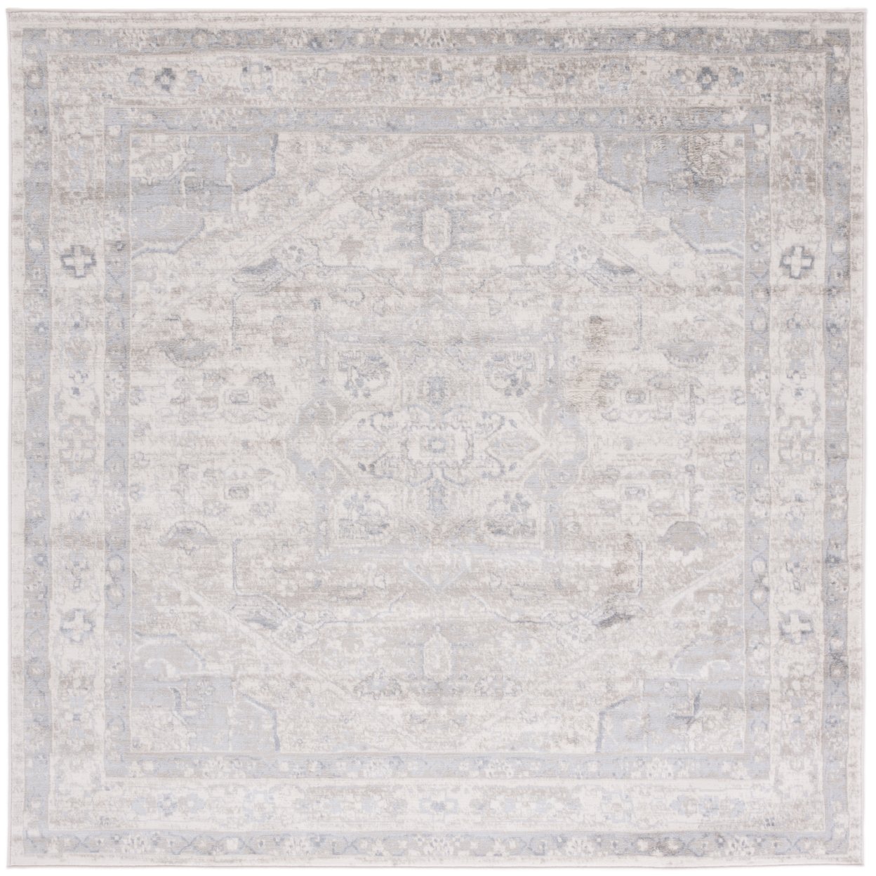 SAFAVIEH Brentwood Collection BNT852D Ivory / Grey Rug - 8' X 10'