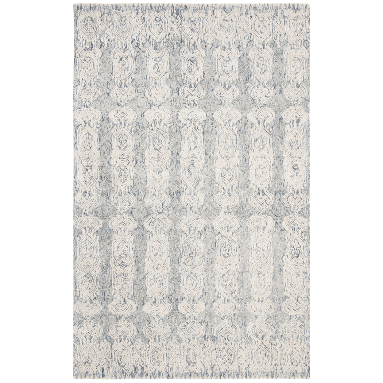 SAFAVIEH Glamour Collection GLM536M Blue / Ivory Rug - 4' X 6'