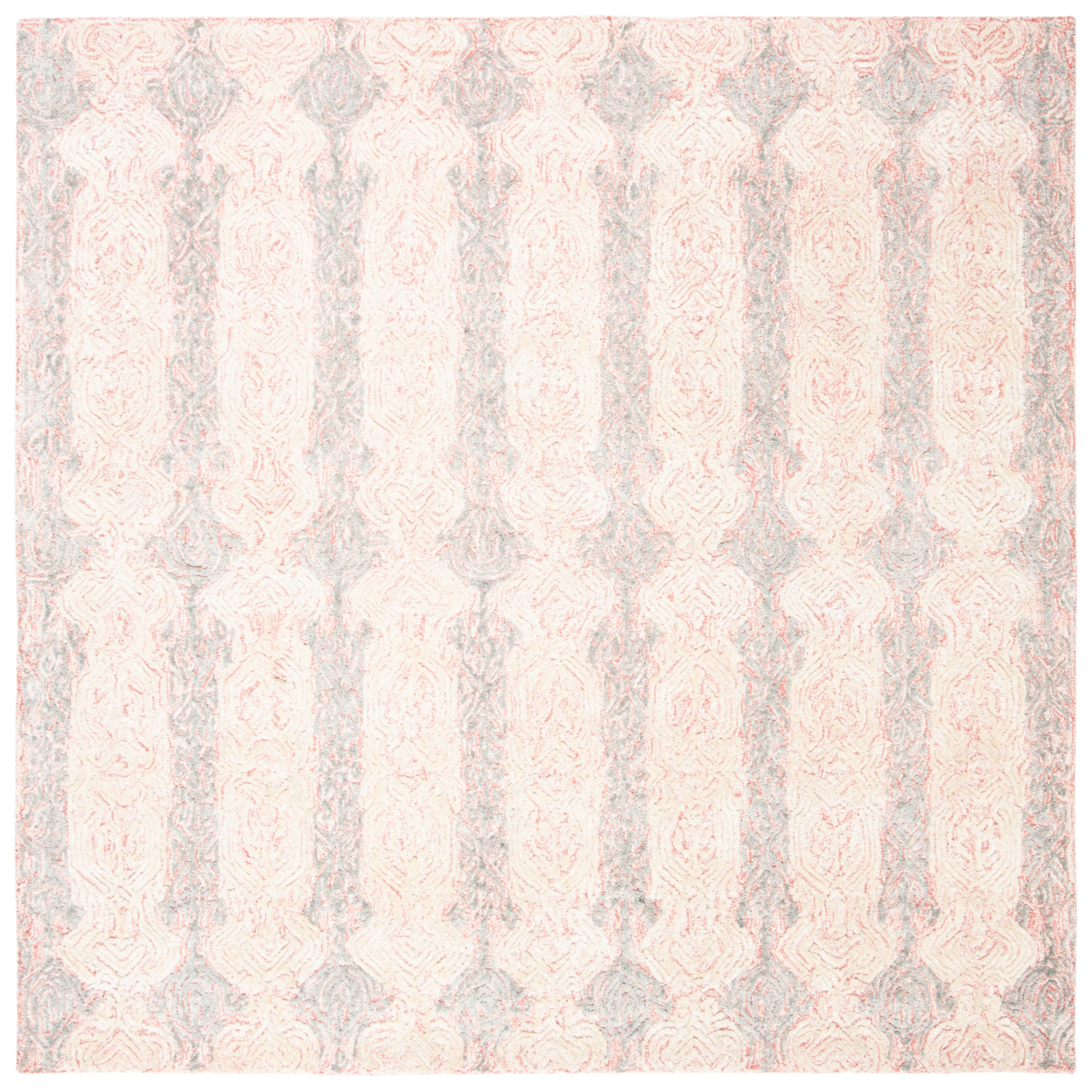 SAFAVIEH Glamour Collection GLM536U Light Pink/Ivory Rug - 6' Square