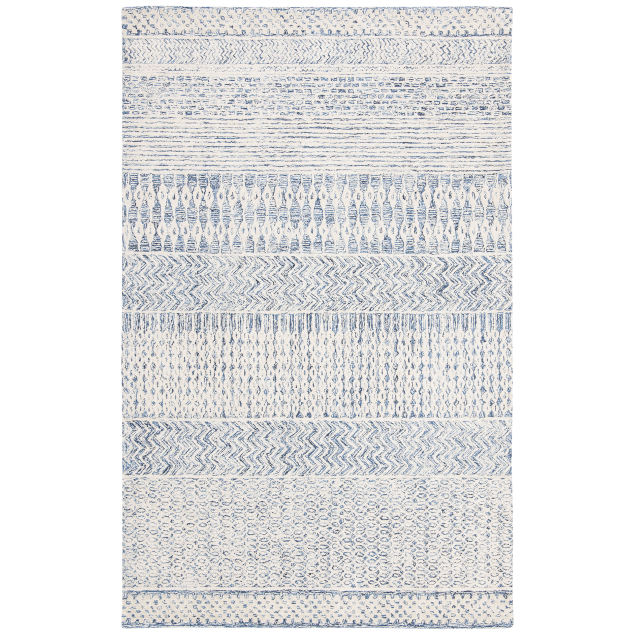 SAFAVIEH Glamour Collection GLM538N Navy / Ivory Rug - 4' X 6'