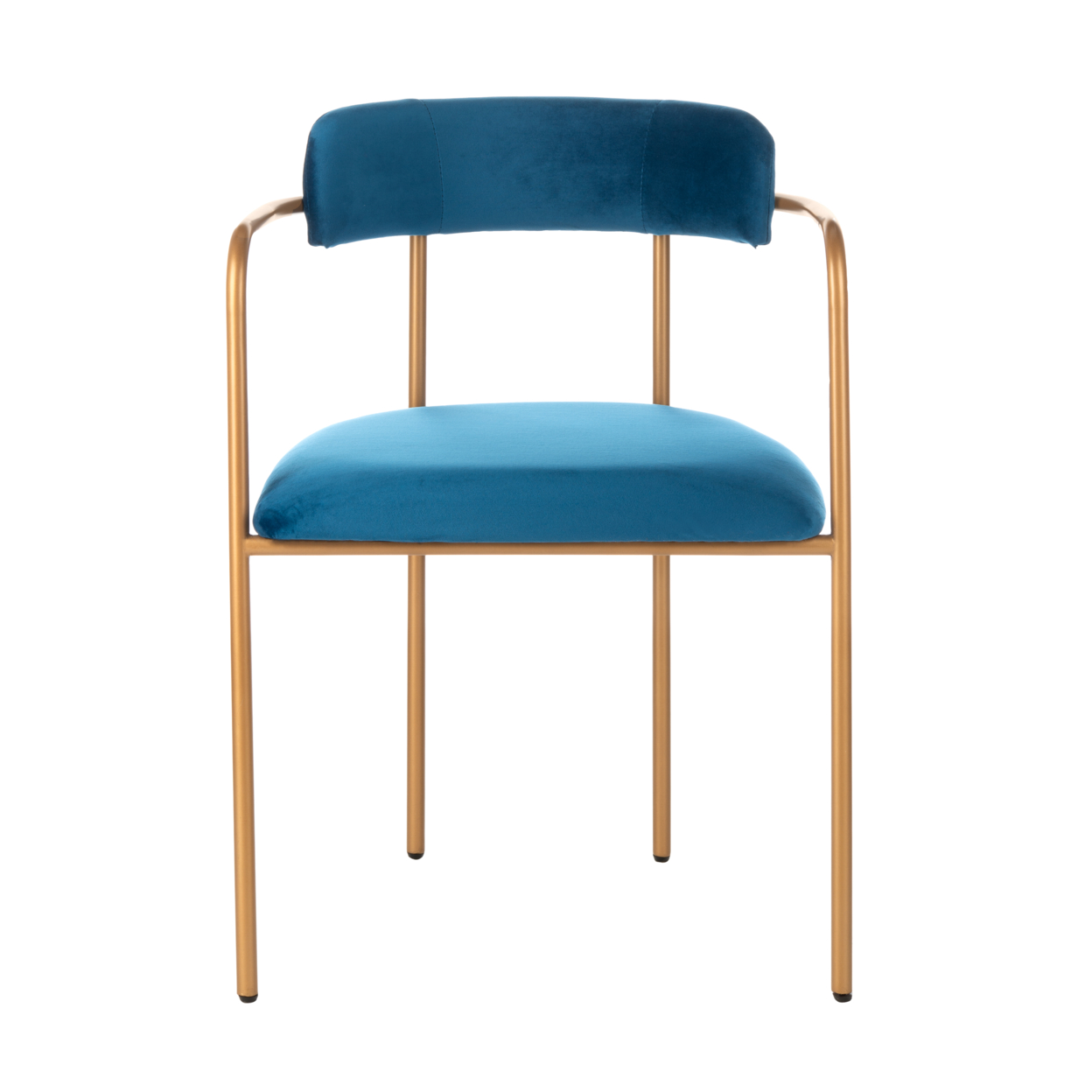 SAFAVIEH Camille Side Chair Navy / Gold