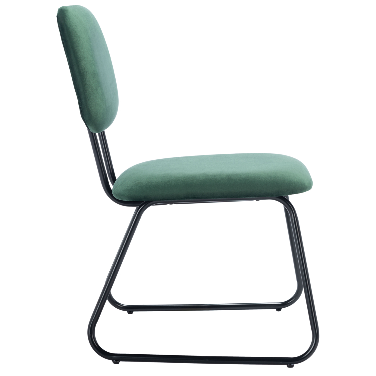 SAFAVIEH Chavelle Side Chair Malachite Green / Black