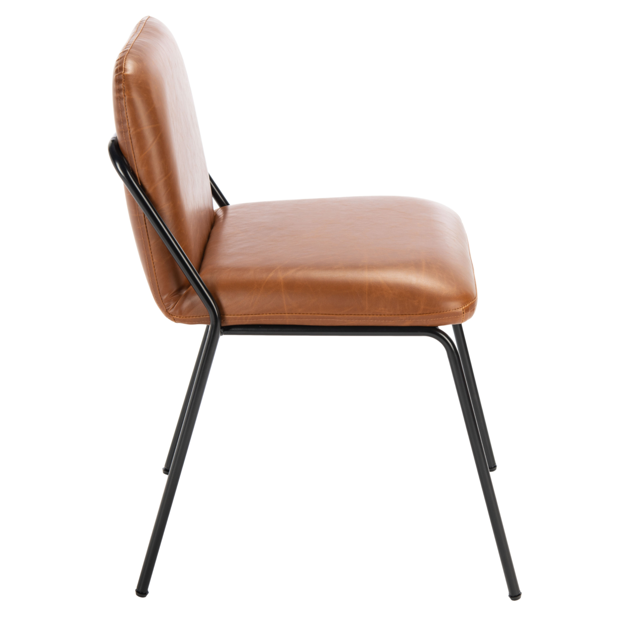 SAFAVIEH Taddeo Side Chair Light Brown / Black