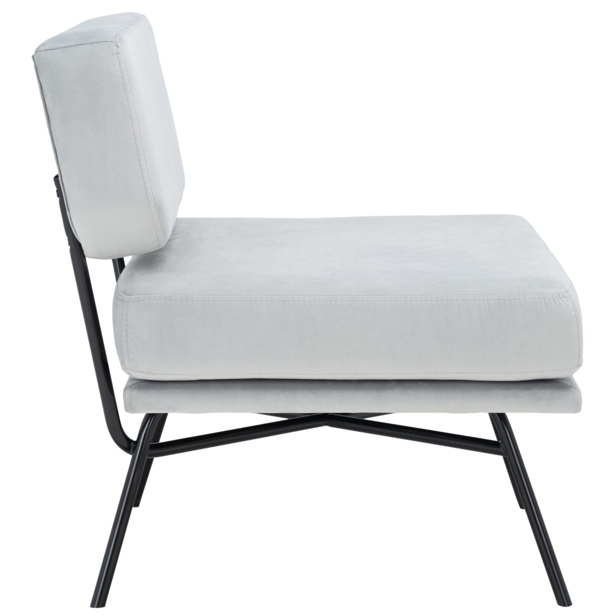 SAFAVIEH Kermit Accent Chair Grey / Black