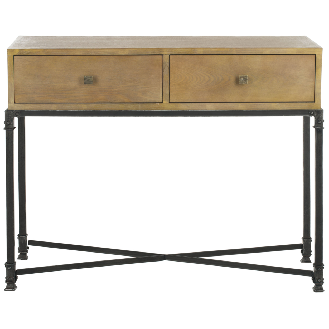 SAFAVIEH Julian 2-Drawer Console Table Natural
