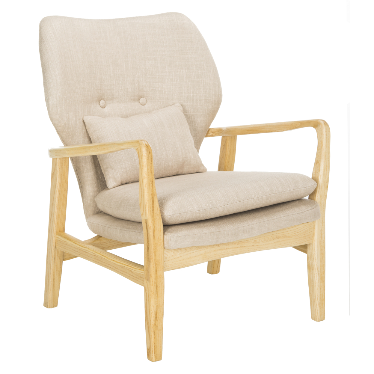 SAFAVIEH Tarly Accent Chair Beige / Natural