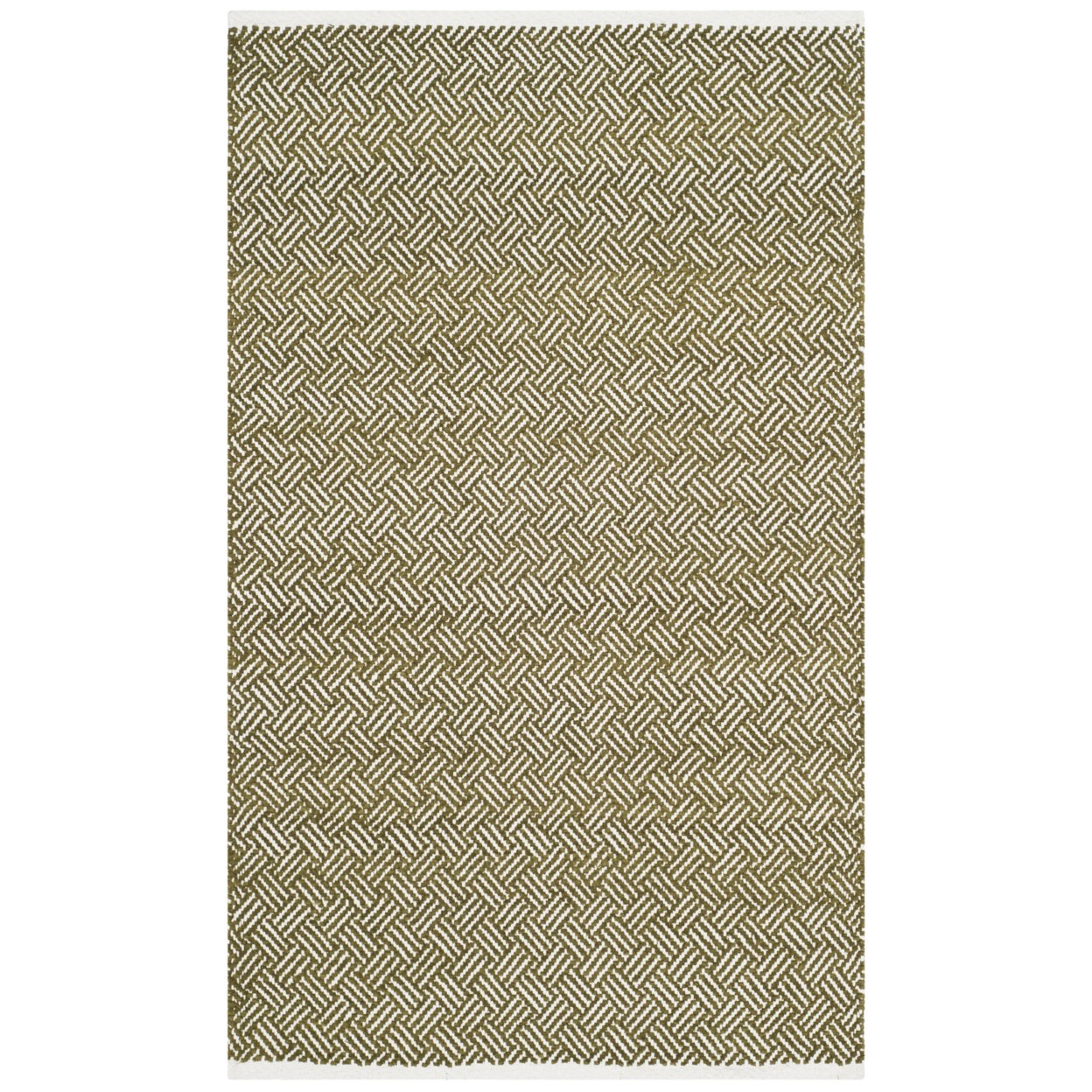 SAFAVIEH Boston Collection BOS680B Handwoven Olive Rug - 3' X 5'
