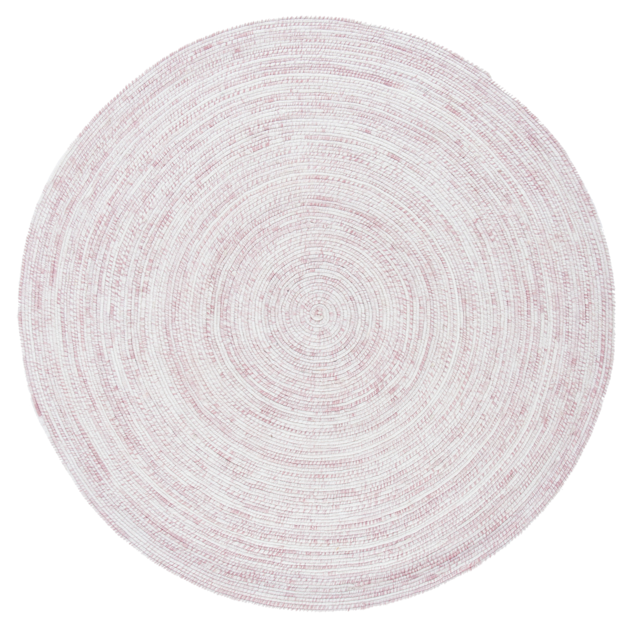 SAFAVIEH Braided BRD270U Handmade Ivory / Pink Rug - 4' Round