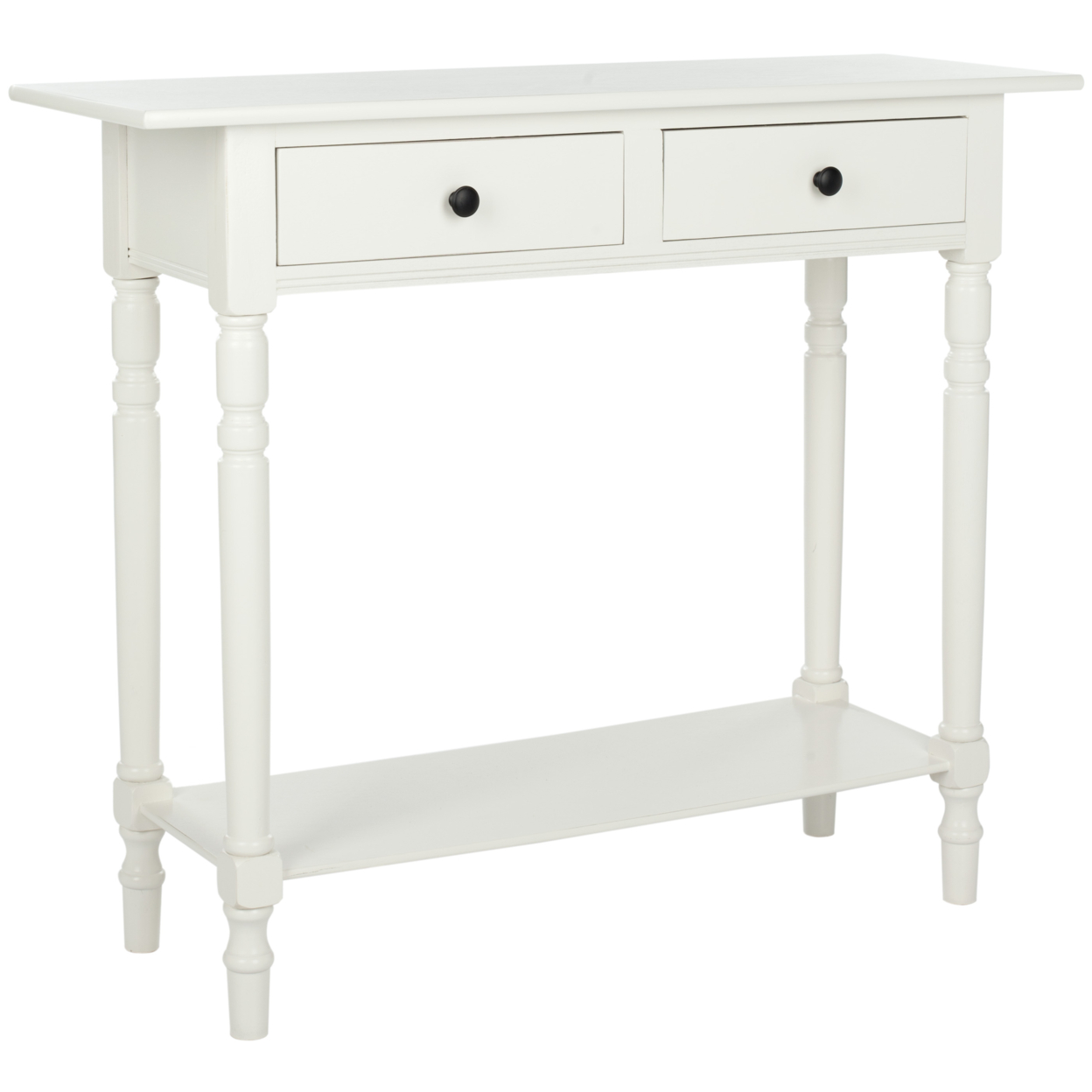 SAFAVIEH Rosemary 2-Drawer Console Table Distressed Cream
