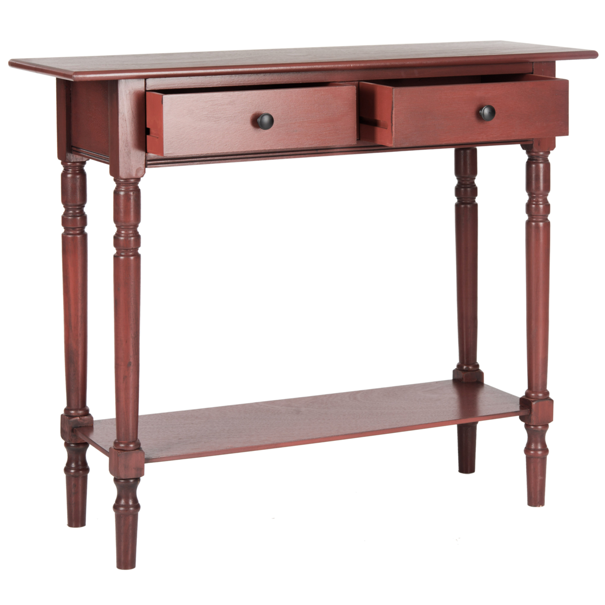 SAFAVIEH Rosemary 2-Drawer Console Table Red