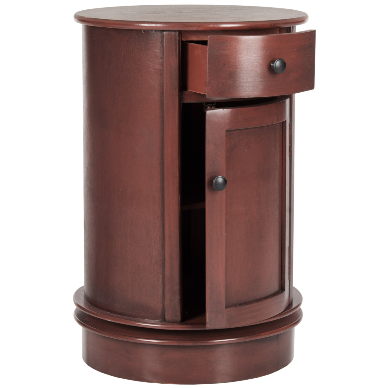 SAFAVIEH Tabitha Swivel Accent Table Red