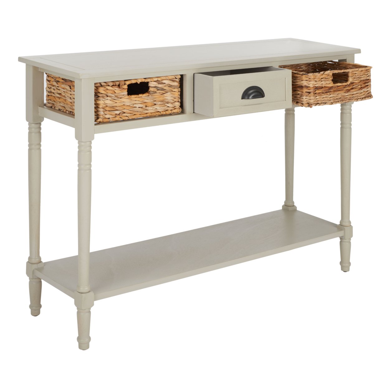 SAFAVIEH Christa Console Table With Storage Vintage Grey