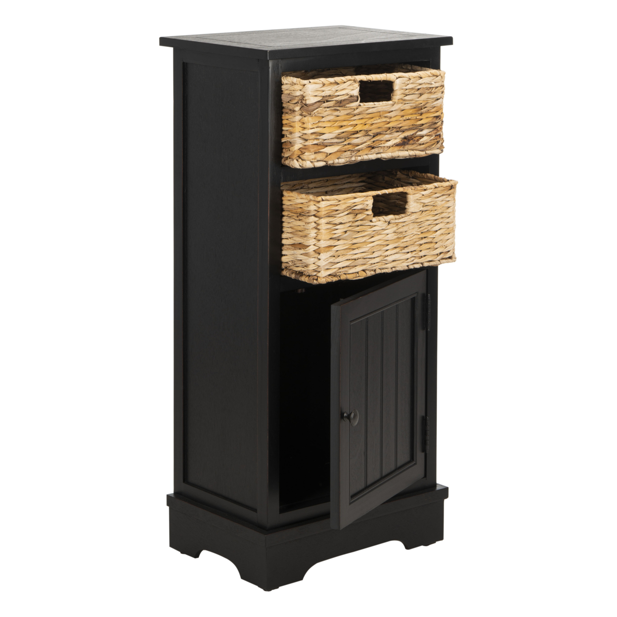 SAFAVIEH Connery Cabinet Distressed Black