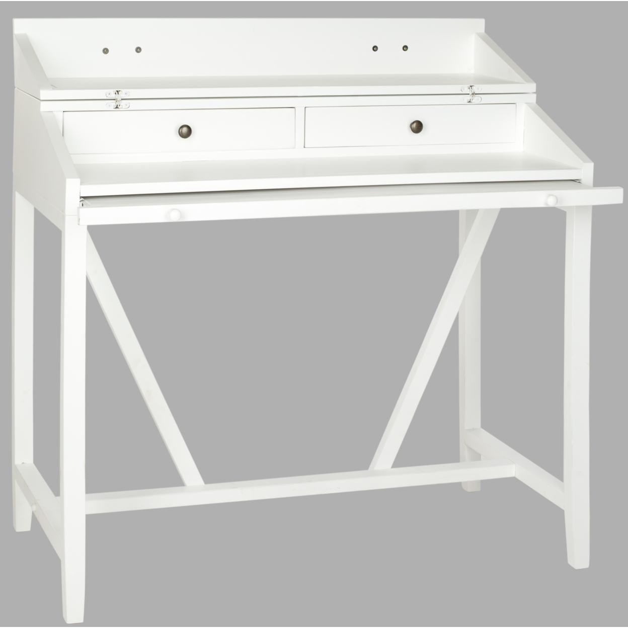 SAFAVIEH Wyatt Writing Desk With Pull-Out Table White