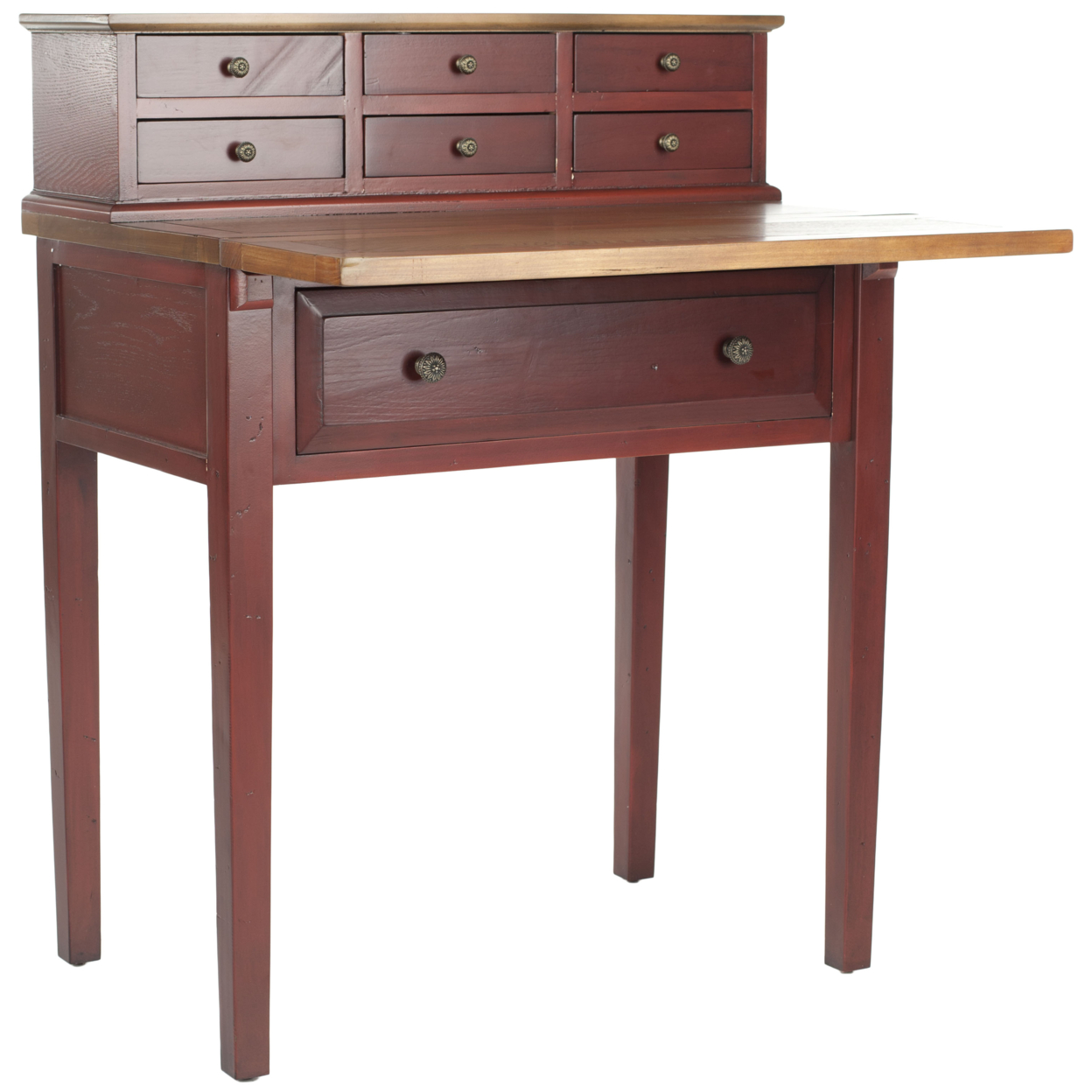 SAFAVIEH Abigail Fold Down Desk Cherry / Oak