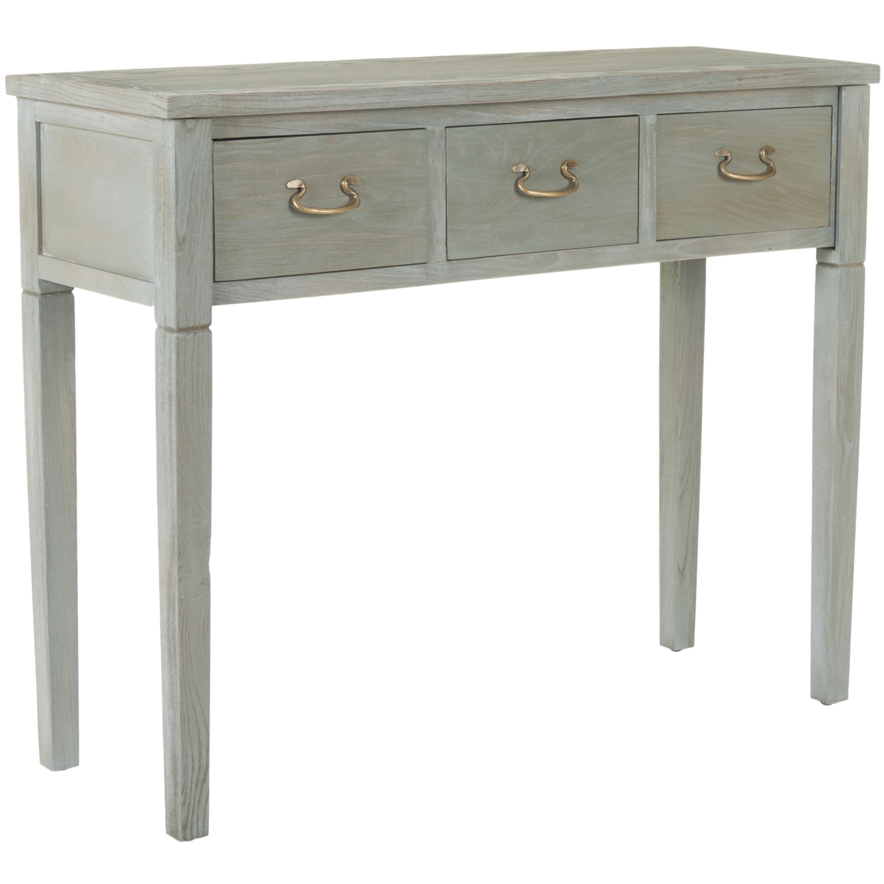 SAFAVIEH Cindy Console Table With Storage Drawers Ash Grey