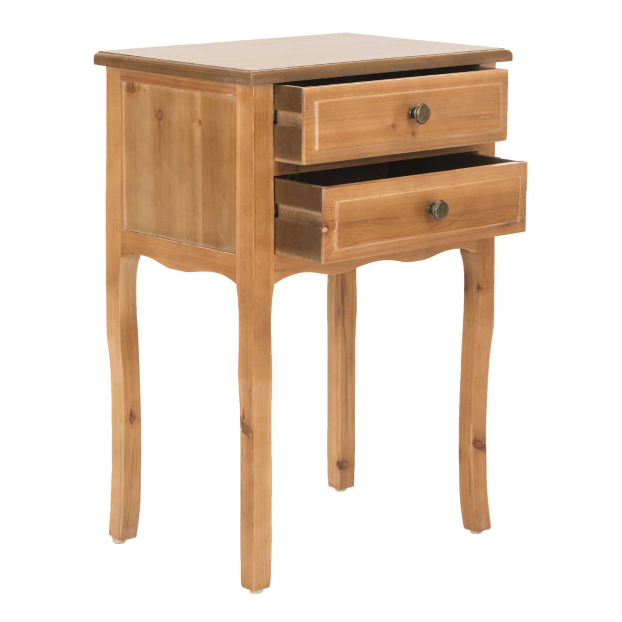 SAFAVIEH Lori End Table With Storage Drawers Red Maple