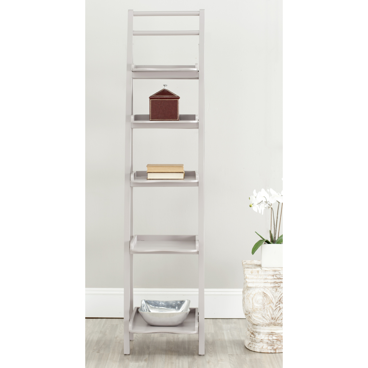 SAFAVIEH Asher Leaning 5-Tier Etagere Grey