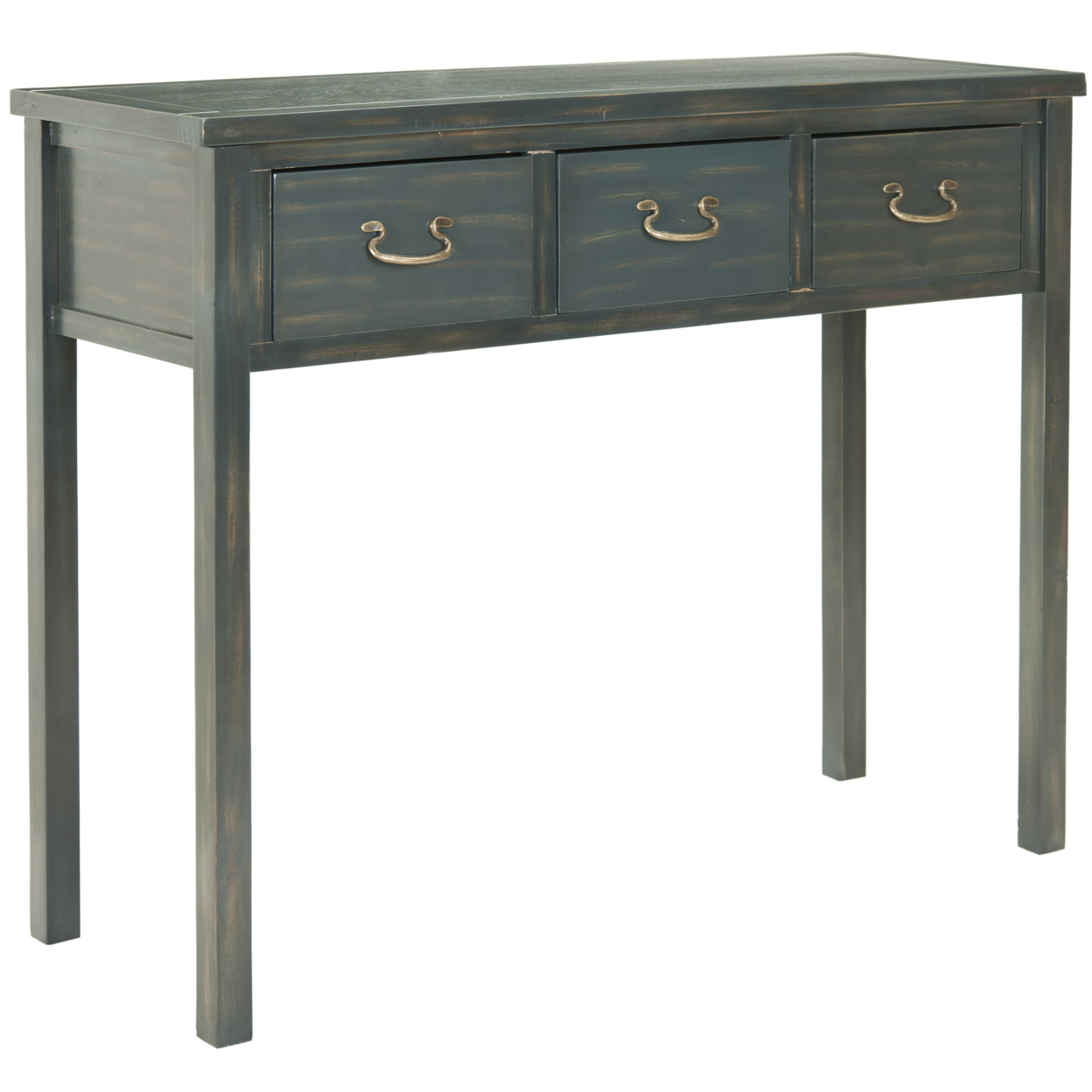 SAFAVIEH Cindy Console Table With Storage Drawers Dark Teal