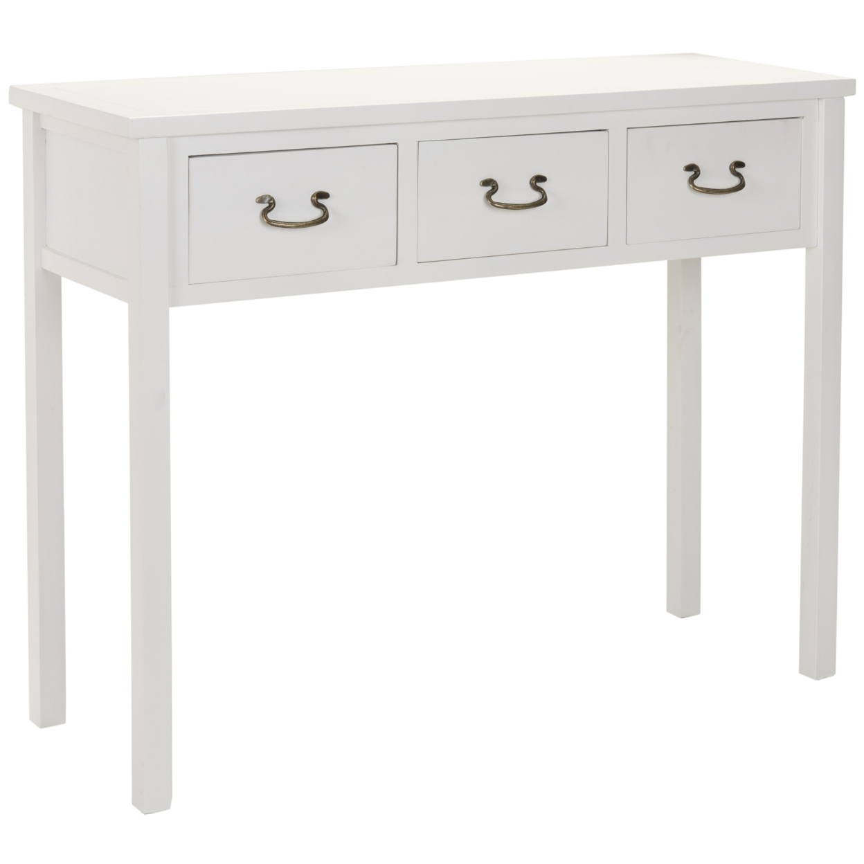 SAFAVIEH Cindy Console Table With Storage Drawers White
