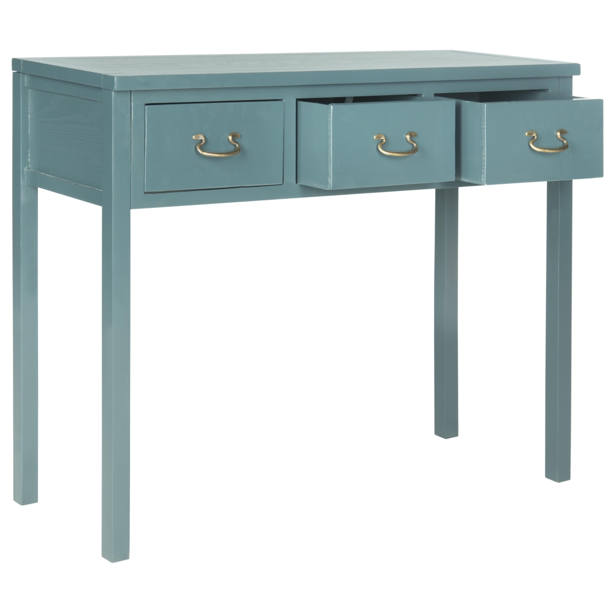 SAFAVIEH Cindy Console Table With Storage Drawers Teal