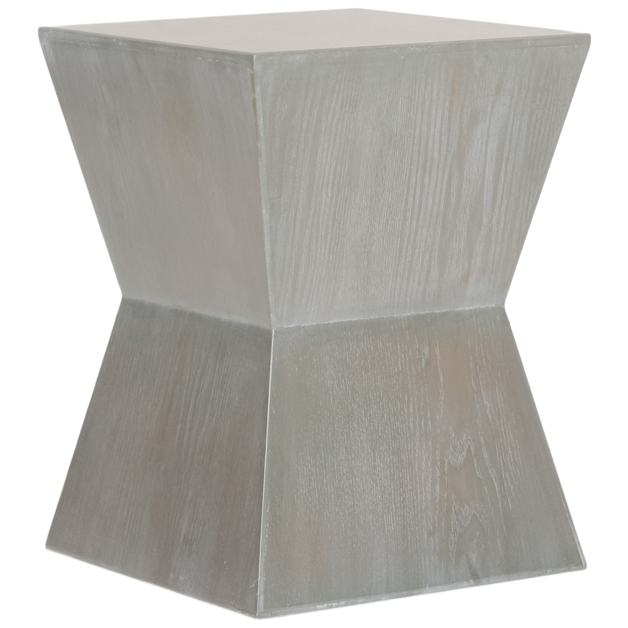 SAFAVIEH Lotem Curved Square Top Accent Table Ash Grey
