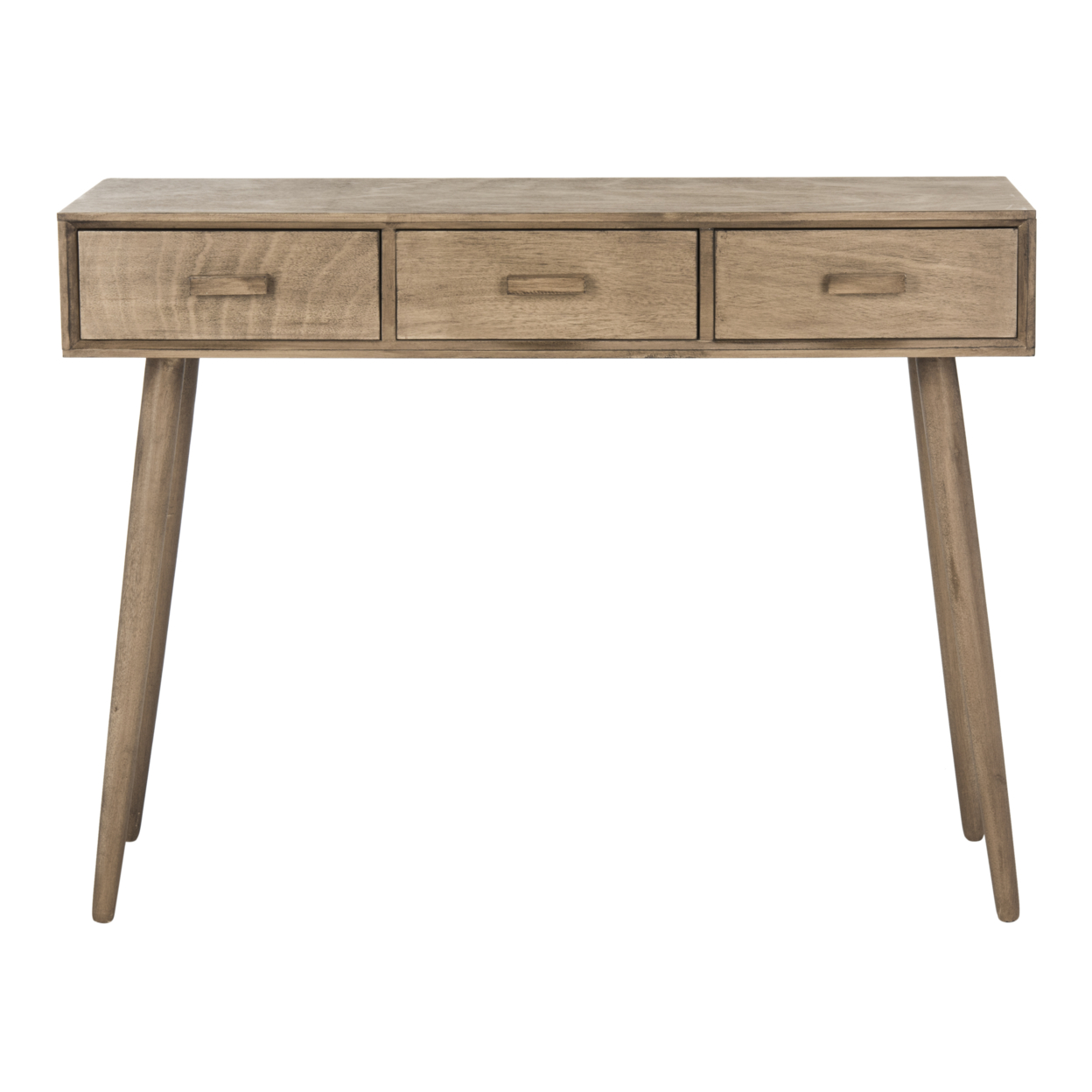 SAFAVIEH Albus 3-Drawer Console Table Chocolate