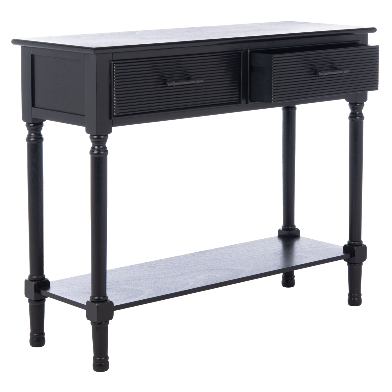 SAFAVIEH Ryder 2-Drawer Console Table Black